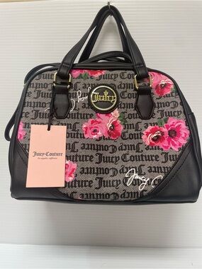 Juicy Couture If The Crown Fits Floral Satchel